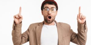 surprised man